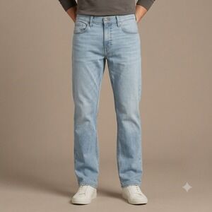 Levi Strauss Signature Relaxed Jeans Men's 30x32 Light Wash Denim
